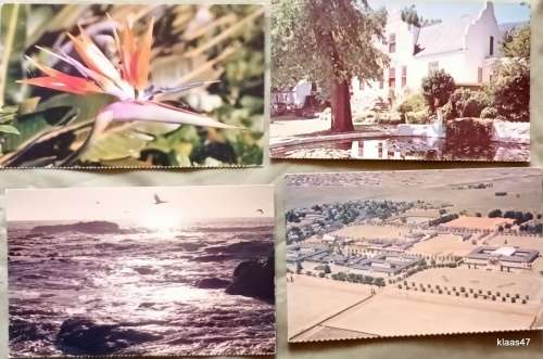 SARtravel/SASreise - 4 Unused Booklet Post Cards - Sea Point/Training College/Strelitzia/Lanzerac