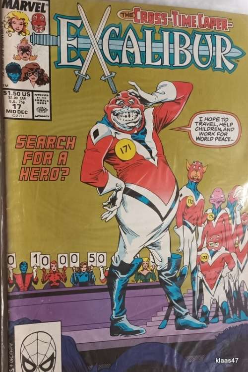 Marvel Comic - Excalibur: The Cross-Time Caper - No17 - 1989