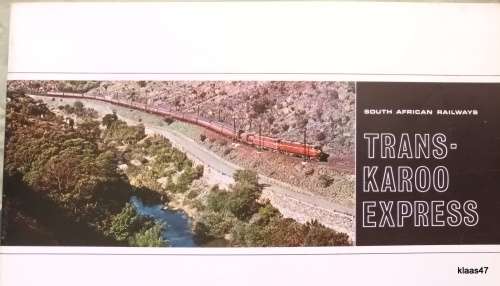 South African Railways - Trans-Karoo Express Brochure (Bi-Lingual)