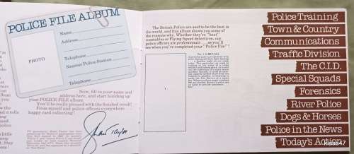 Police File - Intro: Shaw Taylor - Brooke Bond Picture Card Empty Album