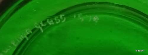 Small Green Bowl BY Ngwenya Glass Dated 1979