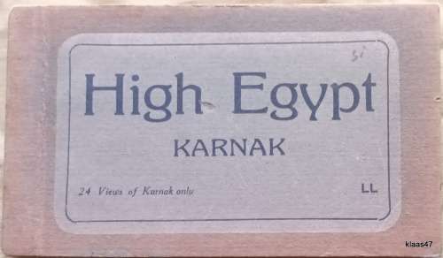 High Egypt - Karnak - Post Card Booklet with 24 Post Cards