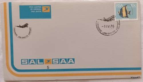 SAL - SAA - Cover No. 5 - 1976 Jan Smuts Airport