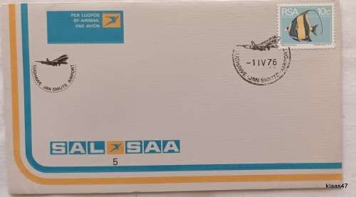 SAL - SAA - Cover No. 5 - 1976 Jan Smuts Airport