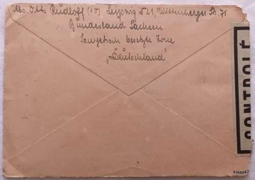 Post War Censored Mail - Allied Occupation - 1946