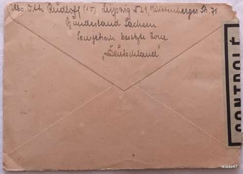 Post War Censored Mail - Allied Occupation - 1946