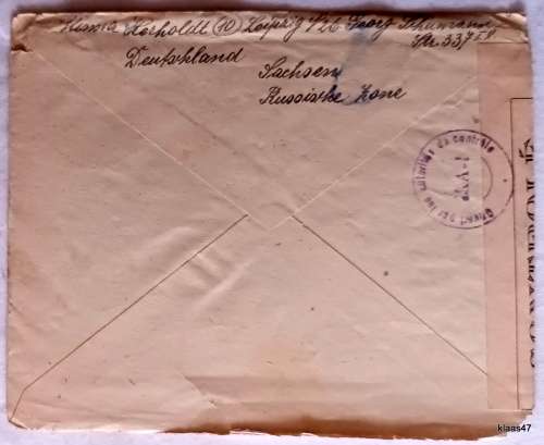 Post War Censored Mail - Allied Occupation - 1946