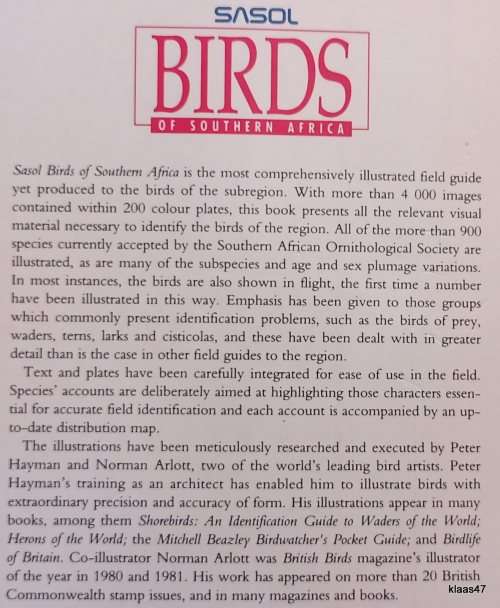 Sasol Birds of Southern Africa - Ian Sinclair, Phil Hockey and Warwick Tarboton - Paperback 3rd Impr