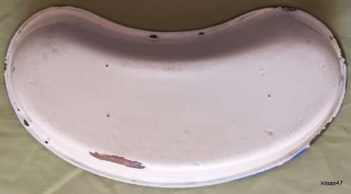 Kidney Bowl - White Enamel