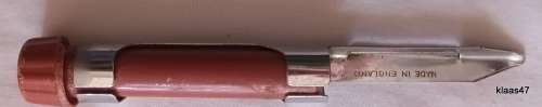 Peeler and Corer - Made in England - Chrome Plated - Reverse Peeler on Handle for Corer