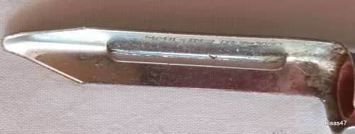 Peeler and Corer - Made in England - Chrome Plated - Reverse Peeler on Handle for Corer