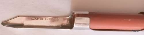 Peeler and Corer - Made in England - Chrome Plated - Reverse Peeler on Handle for Corer