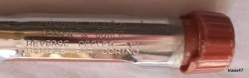 Peeler and Corer - Made in England - Chrome Plated - Reverse Peeler on Handle for Corer