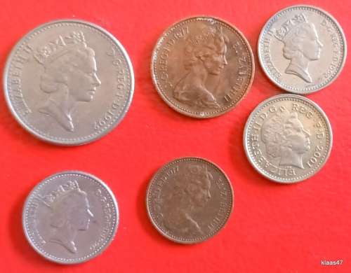 GB - Elizabeth II - Mixed Lot 6 coins