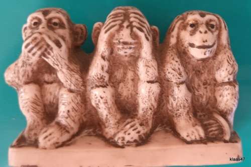 Say no Evil, See no Evil, Hear no Evil Resin Monkeys