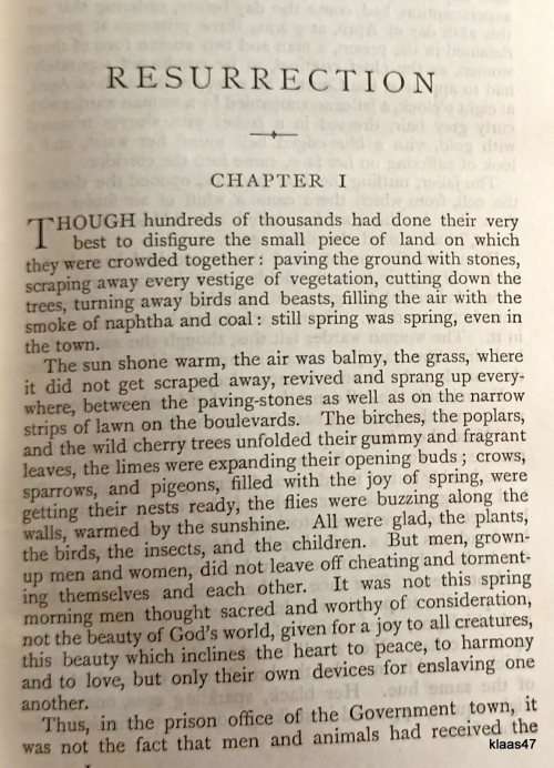 Leo Tolstoy - Resurrection - Translated: Louise Maude - Hardcover 1900