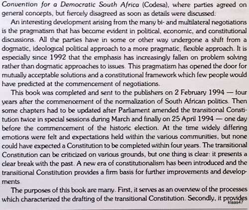Birth of a Constitution - Ed: Bertus de Villiers - Paperback