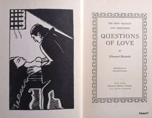 Questions of Love -  Giovanni Boccacio - Hardcover (Translation of 1566 by H.G.) 1931