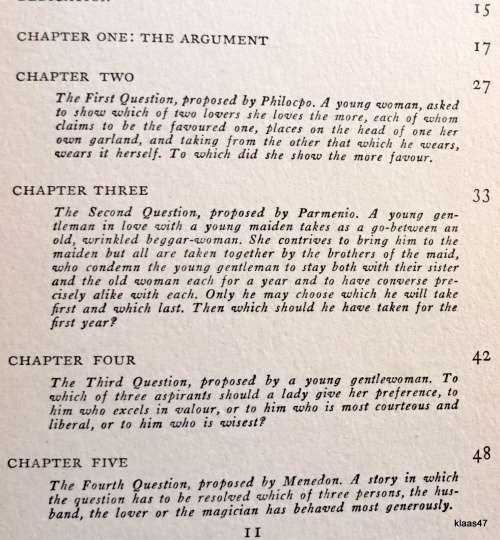 Questions of Love -  Giovanni Boccacio - Hardcover (Translation of 1566 by H.G.) 1931