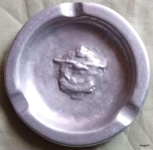Trench Art SAAF Emblem in Moulded aluminium Ashtray