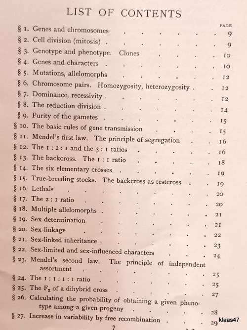 Notes for Introductory Course in Genetics - Charlotte Auerbach - 3rd Edition 1951