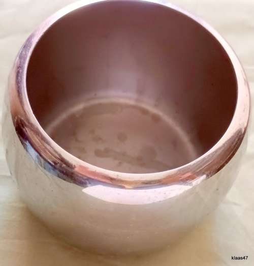 Unlidded Stainless Steel Sugar Bowl