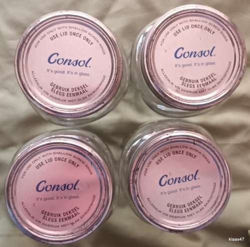 Consol Glass Preserving Jars 1L x 4