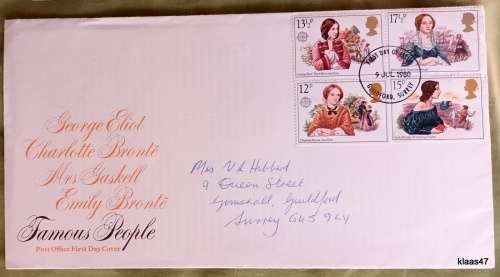 GB - 1980 - Famous People - Royal Mail FDC