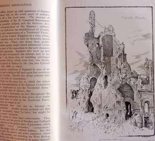 The West Riding Territorials in the Great War - Laurie Magnus - Hardcover 1920