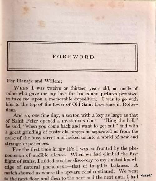The Story of Mankind - Hendrik van Loon - Hardcover Reprint 1954