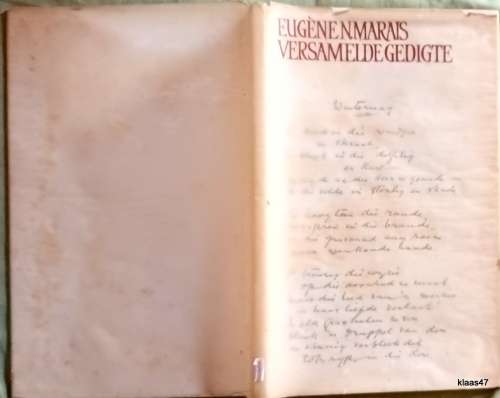 Versamelde Gedigte - Eugene N Marais - Hardeband 1966