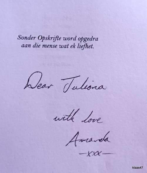 Sonder Opskrifte - Amanda Kaltwasser - Sagteband (Inscribed by Author)