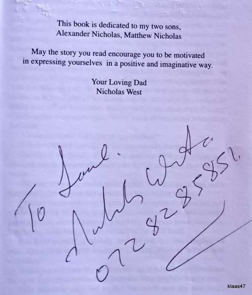 Absence of Innocence - Nicholas West - Paperback (Signed by Author)