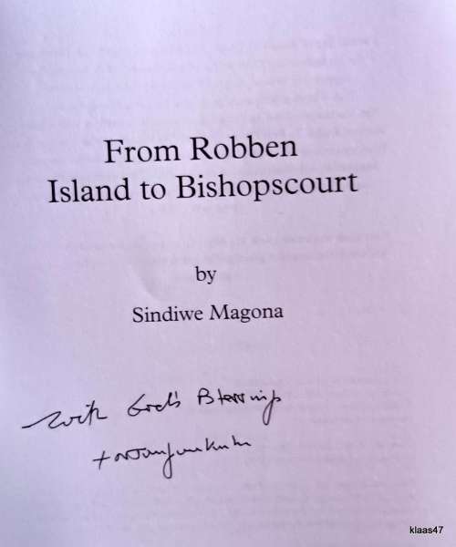 From Robben Island to Bishopscourt - Sindiwe Magona - Paperback (Inscribed by Archbishop)