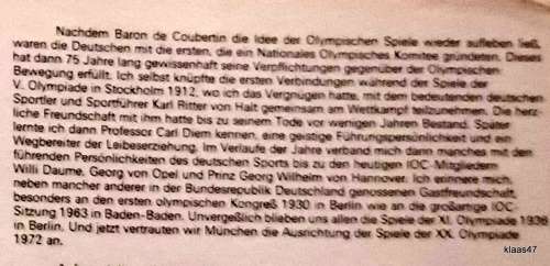 Olympische Jahre 75 - NOK fur Deutschland - Hardcover