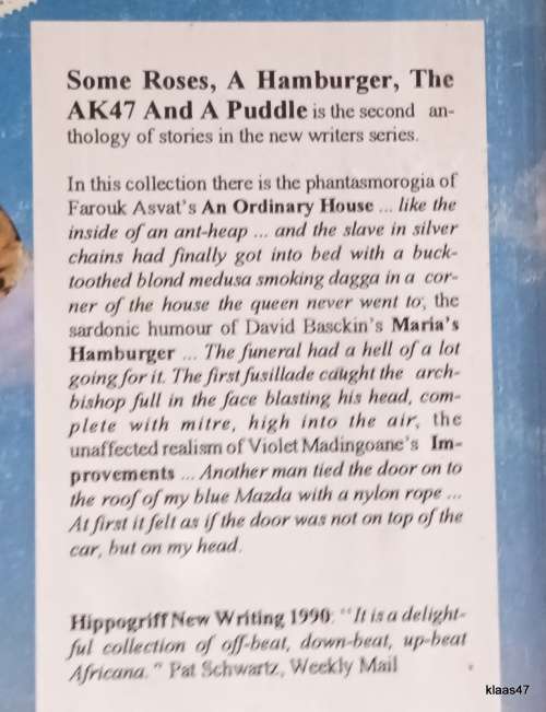 Some Roses, a Hamburger, the AK47 and a Puddle - Hippogriff New Writers - Paperback