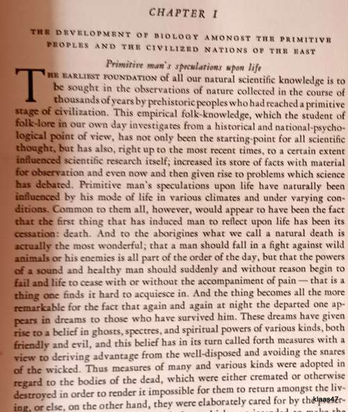 The History of Biology - Erik Nordenskiold - Hardcover 1919