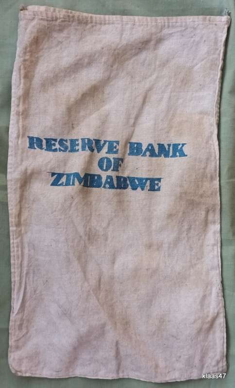 Reserve Bank of Zimbabwe Cloth Bank Bag