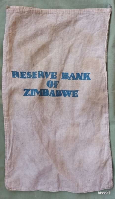 Reserve Bank of Zimbabwe Cloth Bank Bag