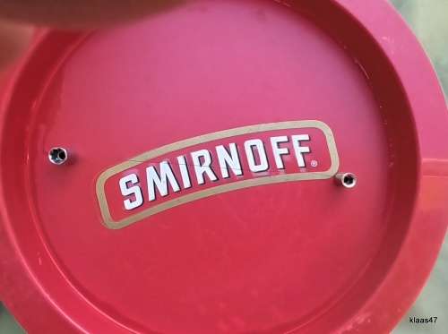 Smirnoff - Plastic Tray - (Note crack) Suitable for display