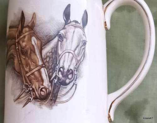 Horse design Sadler Beer Mug Made in Staffordshire England