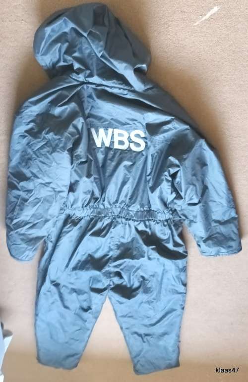 Alaska Rubberised One Piece Suit - Size XL - Navy (Letters WBS on back)