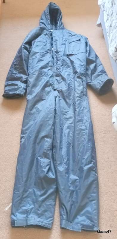 Alaska Rubberised One Piece Suit - Size XL - Navy (Letters WBS on back)