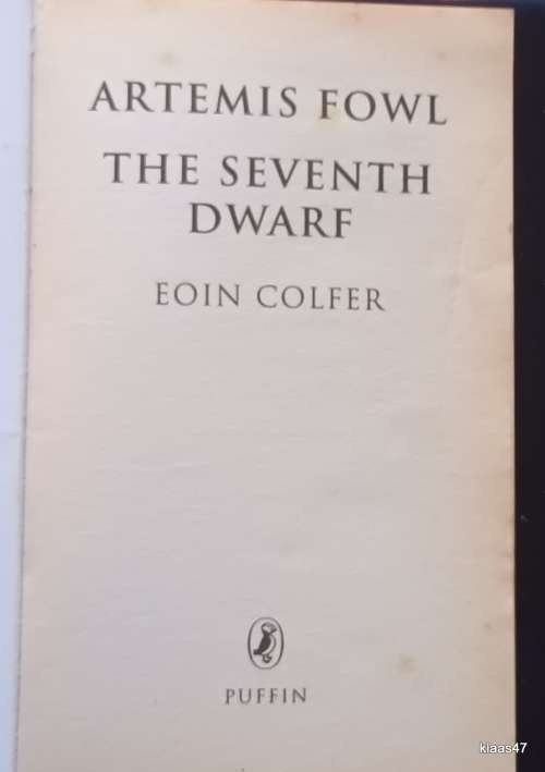 Artemis Fowl: The Seventh Dwarf - Eoin Colfer - Paperback