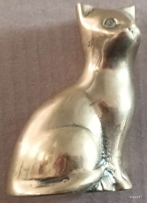 Brass Cat Ornament