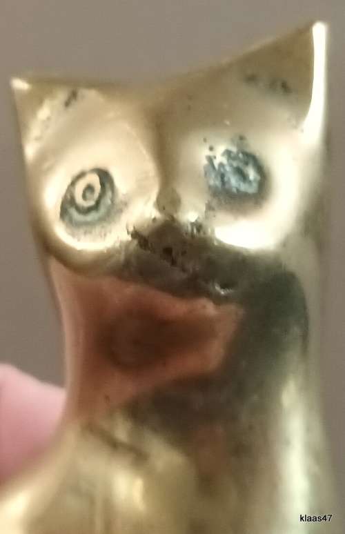 Brass Cat Ornament