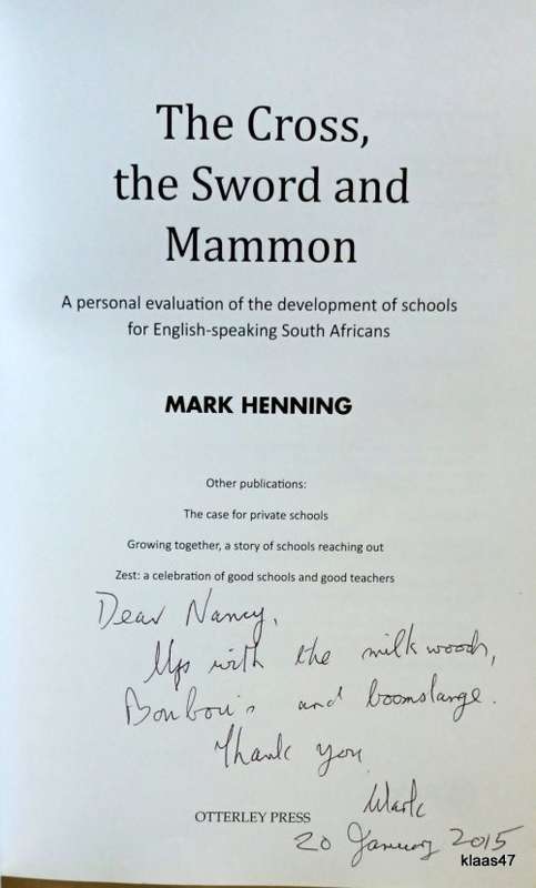 The Cross, The Sword and Mammon - Mark Henning - Paperback **Inscribed by Author**