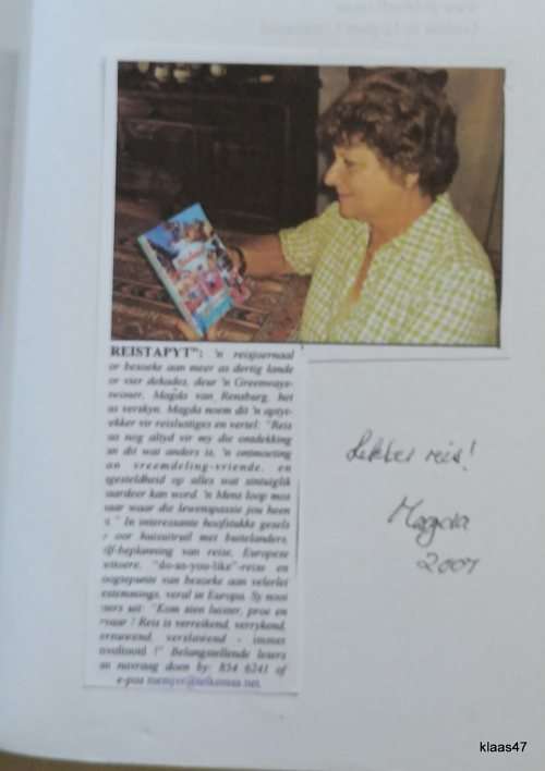 Reistapyt - Magda J van Rensburg - Sagteband **Geteken**