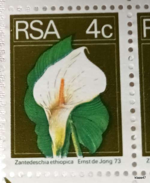 RSA -  1974 - 2nd Definitive Issue: 4c Block of 75  Mint stamps