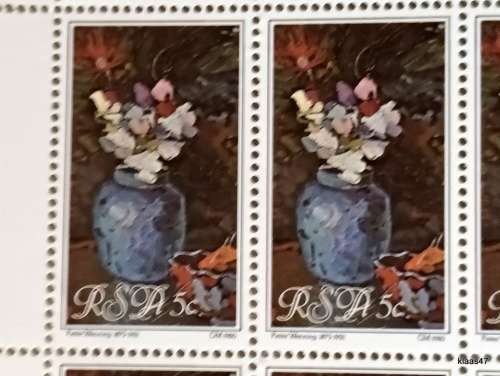 RSA - 1980 - Pieter Wenning - 5c Full sheet of 25 Mint stamps